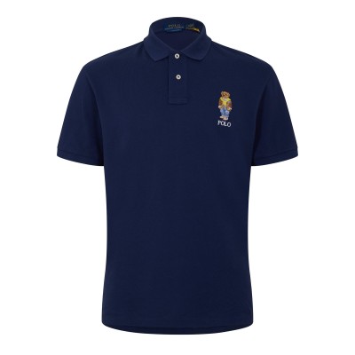 риза,с,къс,ръкав,мъжки,тениски,polo,ralph,lauren,men,s,bear,short,sleeve,shirt,newport,navy