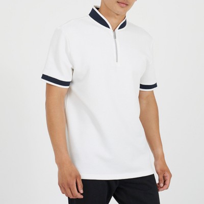 блуза,с,яка,brave,soul,men,s,1,4,zip,short,sleeve,polo,shirt,cream