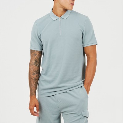 блуза,с,яка,облекла,на,разпродажба,мъжки,блузи,с,яка,brave,soul,men's,short,sleeve,polo,shirt,duck,egg,blue