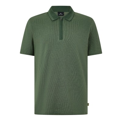 блуза,с,яка,мъжки,тениски,ps,paul,smith,men,s,microdot,cotton,short,sleeve,polo,shirt,green,38