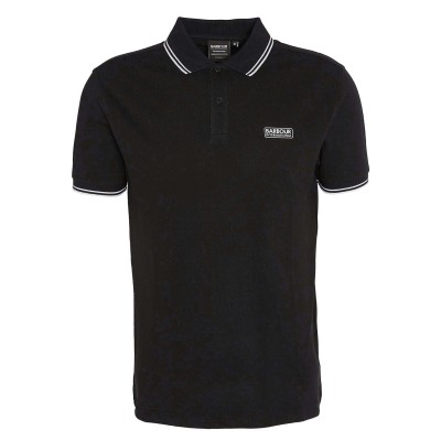 блуза,с,яка,мъжки,тениски,barbour,international,evan,tipped,short,sleeved,polo,shirt,black,bk72