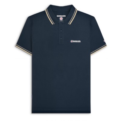 lambretta,twin,tipped,polo,navy,cinder