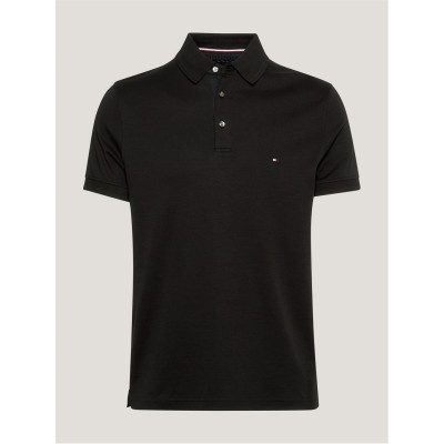 блуза,с,яка,облекла,на,разпродажба,мъжки,тениски,tommy,hilfiger,essential,interlock,slim,fit,polo,shirt,black,bds