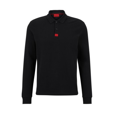 блуза,с,яка,мъжки,блузи,с,яка,hugo,deresolo,polo,shirt,black,001
