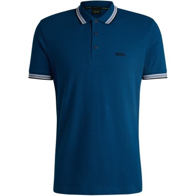 блуза,с,яка,мъжки,тениски,мъжки,облекла,размер,boss,men's,paddy,polo,shirt,open,blue,494