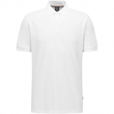 блуза,с,яка,мъжки,тениски,boss,mens,boss,black,pallas,polo,iconic,logo,embroidered,shirt,white,100