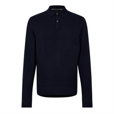 блуза,с,яка,мъжки,тениски,ted,baker,morar,knit,polo,shirt,navy