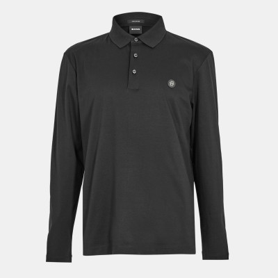 мъжки,тениски,boss,men,s,hbb,paley,long,sleeve,polo,black,002