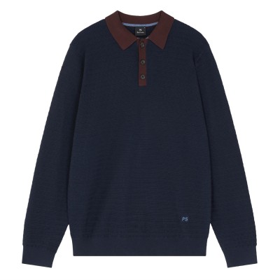 облекла,на,разпродажба,мъжки,тениски,ps,paul,smith,ps,knit,ls,polo,sn54,blue,49