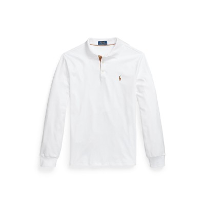 блуза,с,яка,мъжки,тениски,polo,ralph,lauren,pima,polo,shirt,white