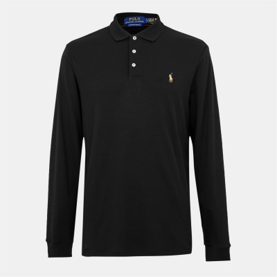 блуза,с,яка,облекла,на,разпродажба,мъжки,тениски,polo,ralph,lauren,pima,polo,shirt,polo,black