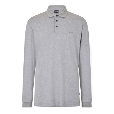 блуза,с,яка,облекла,на,разпродажба,мъжки,тениски,boss,pado,30,long,sleeve,polo,shirt,silver