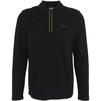 блуза,с,яка,облекла,на,разпродажба,мъжки,тениски,barbour,international,mens,marshall,polo,shirt,black,bk11