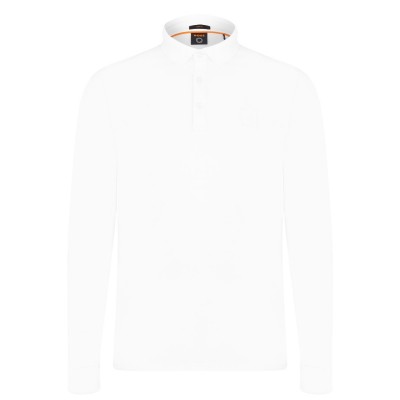 блуза,с,яка,мъжки,блузи,с,яка,boss,passerby,polo,shirt,white,100