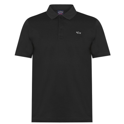 блуза,с,яка,мъжки,тениски,paul,and,shark,logo,polo,shirt,black