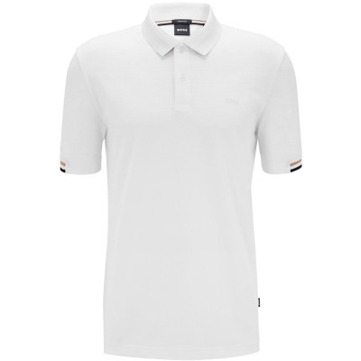 блуза,с,яка,мъжки,тениски,boss,men,s,hbb,parlay,147,timeless,design,polo,shirt,white