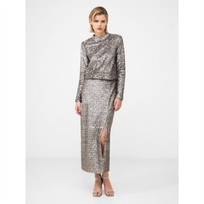 пола,дамски,ризи,french,connection,adalynn,sequin,midi,skirt,90,gun,metal