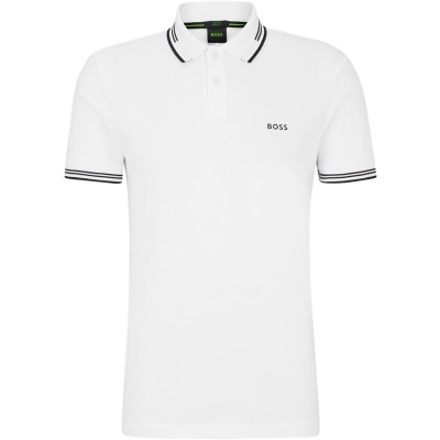 блуза,с,яка,облекла,на,разпродажба,мъжки,тениски,boss,paul,polo,shirt,white,100