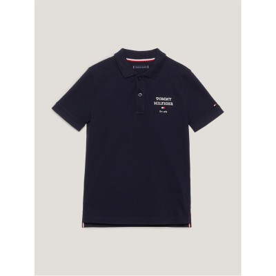 юношеска,блуза,с,яка,детски,облекла,tommy,hilfiger,logo,polo,short,sleeve,shirt,junior,desert,sky
