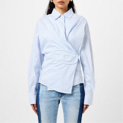дамски,ризи,diesel,c,siz,n2,shirt,with,embossed,logo,blue,stripe