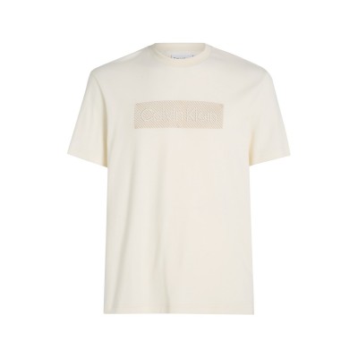 тениска,мъжки,тениски,calvin,klein,logo,embroidered,t,shirt,egret