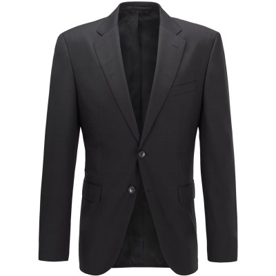 сако,boss,men,s,johnstons1,cyl,single,breasted,wool,long,sleeve,blazer,black