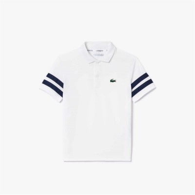 юношеска,блуза,с,яка,детски,облекла,lacoste,stripe,polo,shirt,juniors,wht,nvy,522