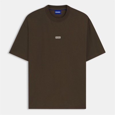 тениска,облекла,на,разпродажба,мъжки,тениски,hugo,men's,regular,fit,logo,back,t,shirt,dark,brown,208