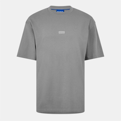 тениска,облекла,на,разпродажба,мъжки,тениски,hugo,men's,regular,fit,logo,back,t,shirt,med,grey,036