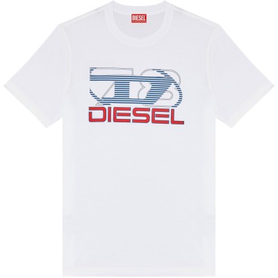 тениска,мъжки,тениски,diesel,diesel,big,d,tee,sn42,white,100