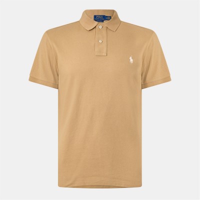 блуза,с,яка,мъжки,тениски,polo,ralph,lauren,the,iconic,mesh,custom,polo,shirt,cafe,tan