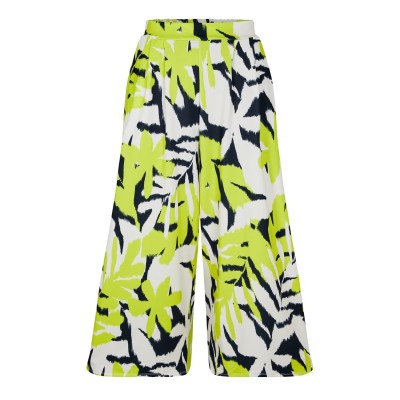 дамски,къси,панталони,maison,de,nimes,printed,culottes,lime,floral