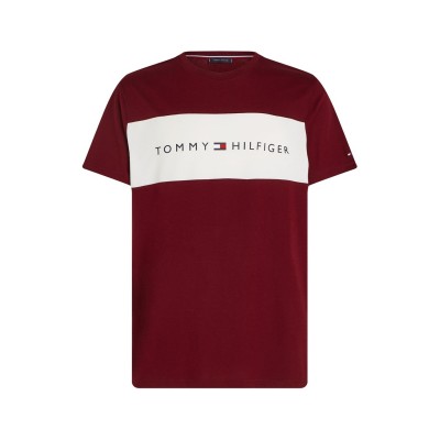 тениска,мъжки,тениски,tommy,hilfiger,cotton,panel,t,shirt,red,white,vlp