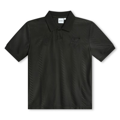 юношеска,блуза,с,яка,детски,облекла,boss,logo,print,polo,shirt,juniors,black,09b