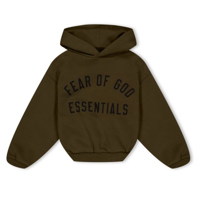 юношески,суичър,детски,3/4,панталони,fear,of,god,essentials,fleece,hoodie,junior,olive