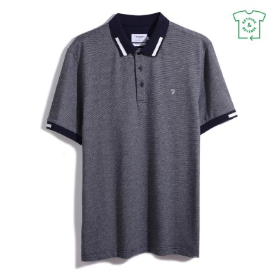 блуза,с,яка,облекла,на,разпродажба,мъжки,блузи,с,яка,farah,lonnie,jacquard,polo,shirt,true,navy