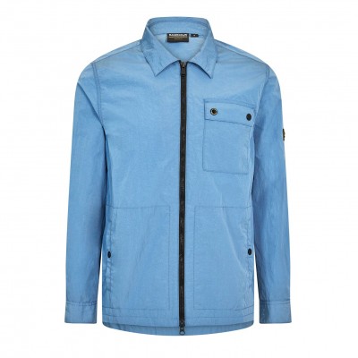 риза,с,дълъг,ръкав,мъжки,якета,barbour,international,men's,inline,cotton,long,sleeve,overshirt,blue