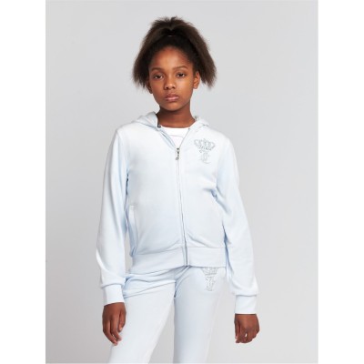 юношески,суичър,детски,3/4,панталони,juicy,couture,crown,logo,hoodie,juniors,heather,e44