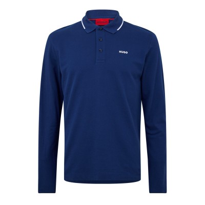 блуза,с,яка,мъжки,тениски,hugo,derriko,polo,shirt,blue,407