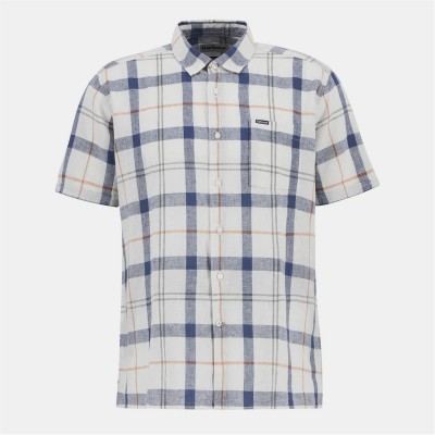 риза,с,къс,ръкав,облекла,на,разпродажба,мъжки,ризи,barbour,croft,short,sleeve,regular,shirt,sea,haze,tartan
