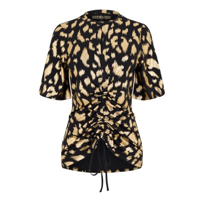 фланелка,дамски,ризи,biba,biba,keyhole,jersey,top,foil,animal