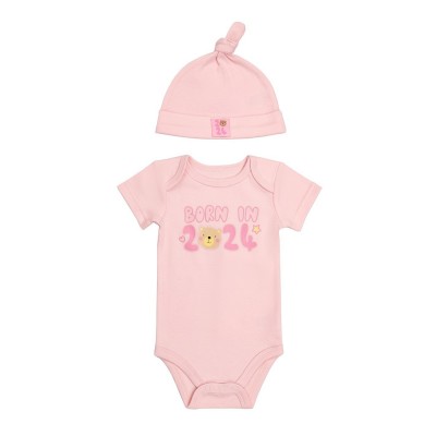 бебешка,шапка,бебешки,облекла,hello,world,baby,girl,2024,bodysuit,and,hat,set,pink