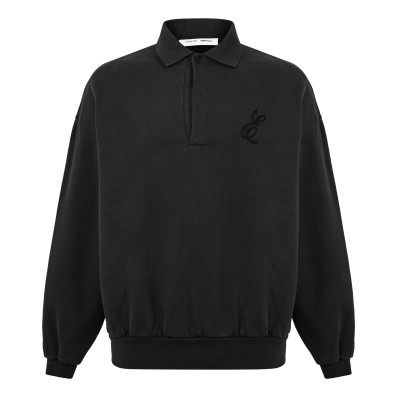 блуза,с,яка,мъжки,тениски,fear,of,god,essentials,men,s,long,sleeve,polo,shirt,vintage,black