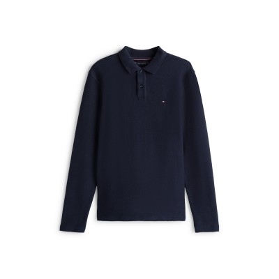 блуза,с,яка,облекла,на,разпродажба,мъжки,тениски,tommy,hilfiger,men's,herring,long,sleeve,polo,shirt,desert,sky,dw5