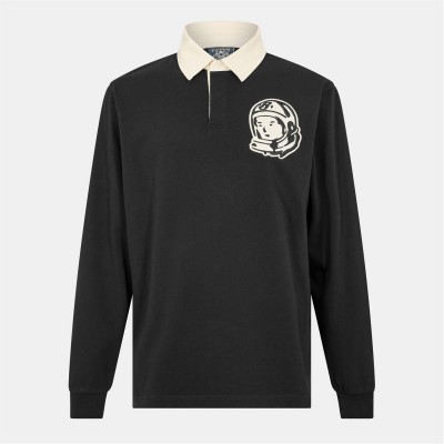 блуза,с,яка,облекла,на,разпродажба,мъжки,тениски,billionaire,boys,club,men's,astro,ptch,long,sleeve,polo,shirt,black