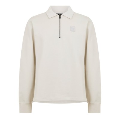 блуза,с,яка,облекла,на,разпродажба,мъжки,тениски,belstaff,men's,curator,long,sleeve,polo,shirt,silver,birch