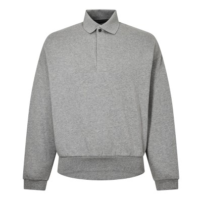 блуза,с,яка,мъжки,тениски,fear,of,god,essentials,men,s,long,sleeve,polo,shirt,dark,hthr,oat