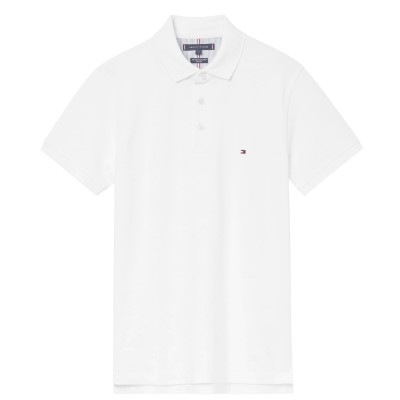 облекла,на,разпродажба,мъжки,тениски,tommy,hilfiger,core,1985,slim,polo,white