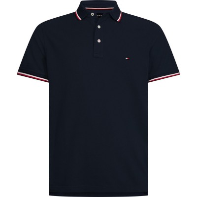 блуза,с,яка,мъжки,летен,каталог,мъжки,тениски,tommy,hilfiger,core,tipped,slim,polo,shirt,desert,sky