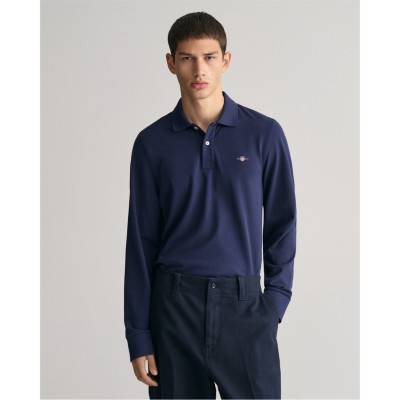мъжки,тениски,gant,reg,shield,ls,pique,rugger,evening,evening,blue